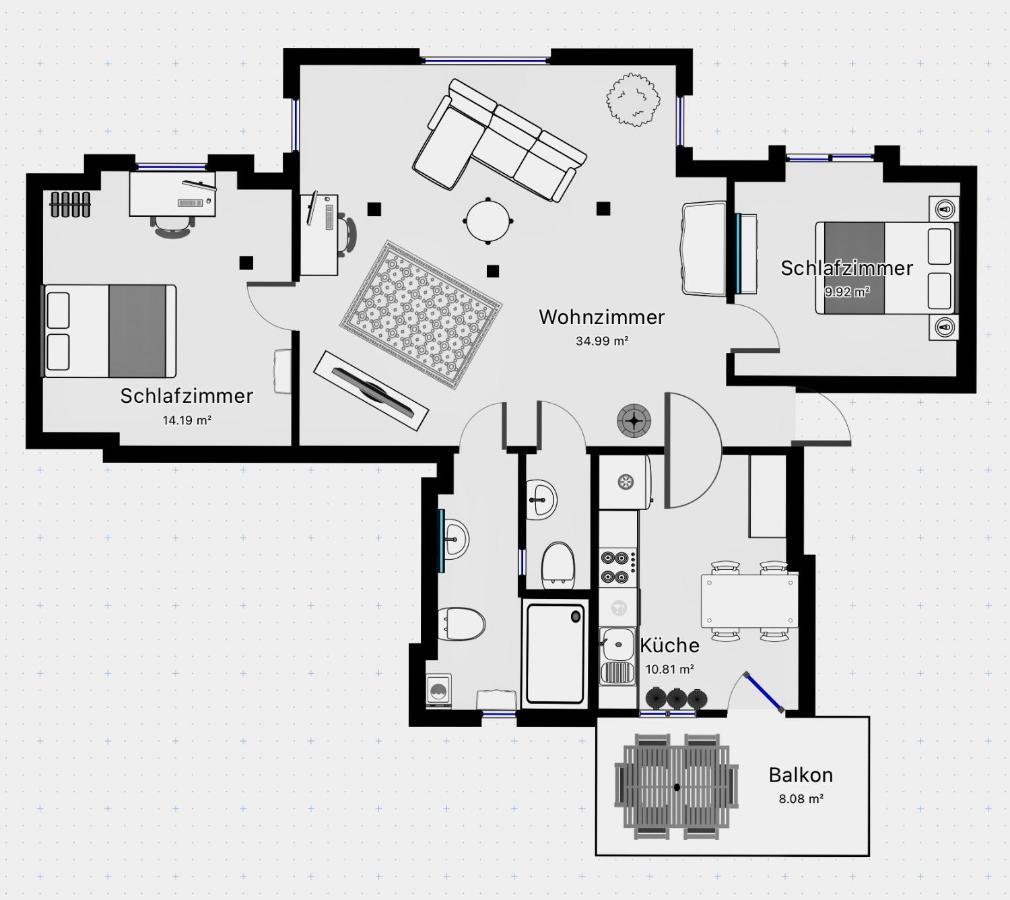Woelkchen - Wohnung Mit Balkon, Holzdielen & Tv เบรเมอร์ฮาเฟิน ภายนอก รูปภาพ